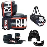 Kit Completo Treino Boxe Rhino By Spank Com Bolsa 12oz