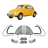 Kit Completo Trinco Borracha Vidro Quebra Vento Fusca 71 96