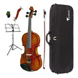 Kit Completo Violino Eagle Vk 644 4 4 Envelhecido Nf