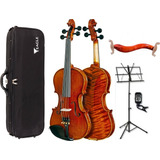 Kit Completo Violino Eagle Vk 644 4 4 Envelhecido Nf