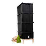Kit Composteira 61 Litros 4 Caixas Suporte De Madeira