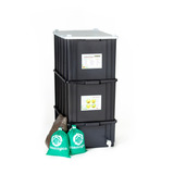 Kit Composteira Doméstica Minhocário G Minhocas 60l Sf