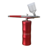 Kit Compressor Aerógrafo Usb Sem Fio Cores sortidas Cor Vermelho