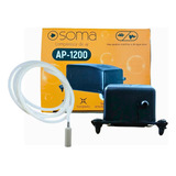 Kit Compressor Ar Mangueira 2m Pedra Porosa Aquário