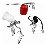 Kit Compressor Pistola Limpeza Calibrador C 5 Peças Schluz