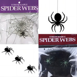 Kit Con 02 Teia De Aranha Decoração De Halloween