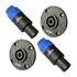 Kit Conector Speakon 4 Polos Santo Angelo Fêmea E Macho