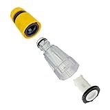 Kit Conector Transparente Com Filtro E Engate Amarelo Compatível Com Lavadora Tramontina Master
