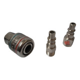 Kit Conectores Engate Rápido Para Ar Schweers Rosca 1 4 Bsp