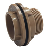 Kit Conexão Instalação Caixa D água Premium 50x25 Pvc Marrom