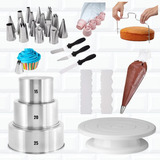 Kit Confeitaria Bailarina De Bolo Formas Espátulas Bico Saco