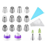 Kit Confeiteiro C 27 Peças Profissional Bicos Saco Confeita