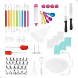 Kit Confeiteiro Completo 67 Peças Bicos Espátulas Bailarina