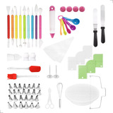 Kit Confeiteiro Completo 67 Peças Bicos Espátulas Bailarina