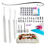 Kit Confeiteiro Profissional Completo Bicos Espátulas Inox