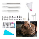 Kit Confeiteiro Profissional Espátula Confeitaria Bicos Saco