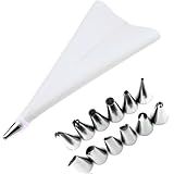 Kit Confeiteiro Weemsbox Com Saco De Silicone Para Confeitar Bolos Sobremesas 12 Bicos Inox