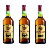Kit Conhaque Domecq Original 1 Litro 3 Unidades Original