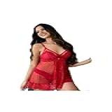 Kit Conjunto Camisola Plus Size Luxo Rendado Fio Dental