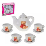 Kit Conjunto Chá Decorativo Brinquedo Porcelana