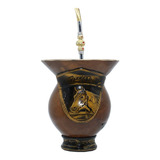 Kit Conjunto Chimarrao Cuia Cavalo E Bomba Luxo Tradicional