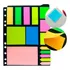 Kit Conjunto De Blocos Adesivos Para Lembretes Com 15 Blocos
