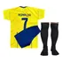 Kit Conjunto Futebol Infantil Time Europeu + Com Meião Preto