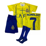 Kit Conjunto Infantil Futebol Uniforme Camisa Shorts E Meião