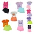Kit Conjunto Infantil Menina 10 Peças - 5 Conjuntos Verão