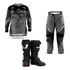 Kit Conjunto Insane X Motocros + Bota Jett Trilha Articulada