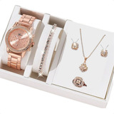 Kit Conjunto Luxo Relogio