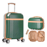 Kit Conjunto Mala De Bordo P 10kg Mais Frasqueira Necessaire