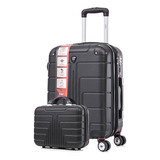 Kit Conjunto Mala Viagem Bordo Pp Exp Frasqueira P Tripx