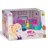 Kit Conjunto Mini Boneca Infantil Judy Home Com Acessórios