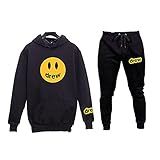 Kit Conjunto Moletom Blusa E Calça Drew House Justin Bieber P PRETO PRETO 