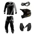 Kit Conjunto Motocross Calça + Camisa + Capacete 5 Itens
