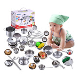 Kit Conjunto Panelas Cozinha Infantil Aço