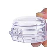 Kit Conjunto Protetor Acrílico Para Botão De Fogão Segurança Crianças E Bebês 2 Unid