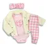 Kit Conjunto Roupa Frio Inverno Bebê Menina Casaco Combo V3
