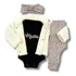 Kit Conjunto Roupa Frio Inverno Bebê Menina Casaco Combo V3
