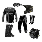 Kit Conjunto Roupa Motocross Trilha Bota