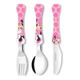 Kit Conjunto Talheres Infantil Personagens Garfo Faca Colher