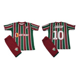 Kit Conjunto Uniforme Infantil Fluminense De