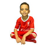 Kit Conjunto Uniforme Infantil Meninos Times Europeu Meião