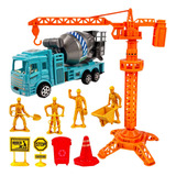 Kit Construção Brinquedo Obra Construtor Caminhão Guindaste