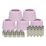 Kit Consumíveis Plasma Ag60 Sg55 Wsd60 10 Bicos 10 Eletrodos