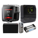 Kit Controle Acesso Biometrico Idflex Ip65 Eletroima 60 Kgf