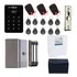 Kit Controle De Acesso Sa 202  Intelbras Fechadura Eletroímã 10 Chaveiros  3 Controles