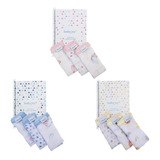 Kit Controle Diário 3 Toalhinha Boca Bebê Baby Joy Rosa