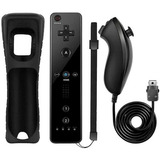 Kit Controle Remoto Para Nintendo Wii Nunchuck Com Capa